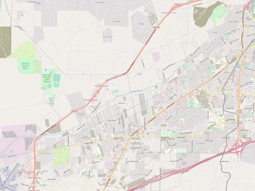 Santa Fe street map